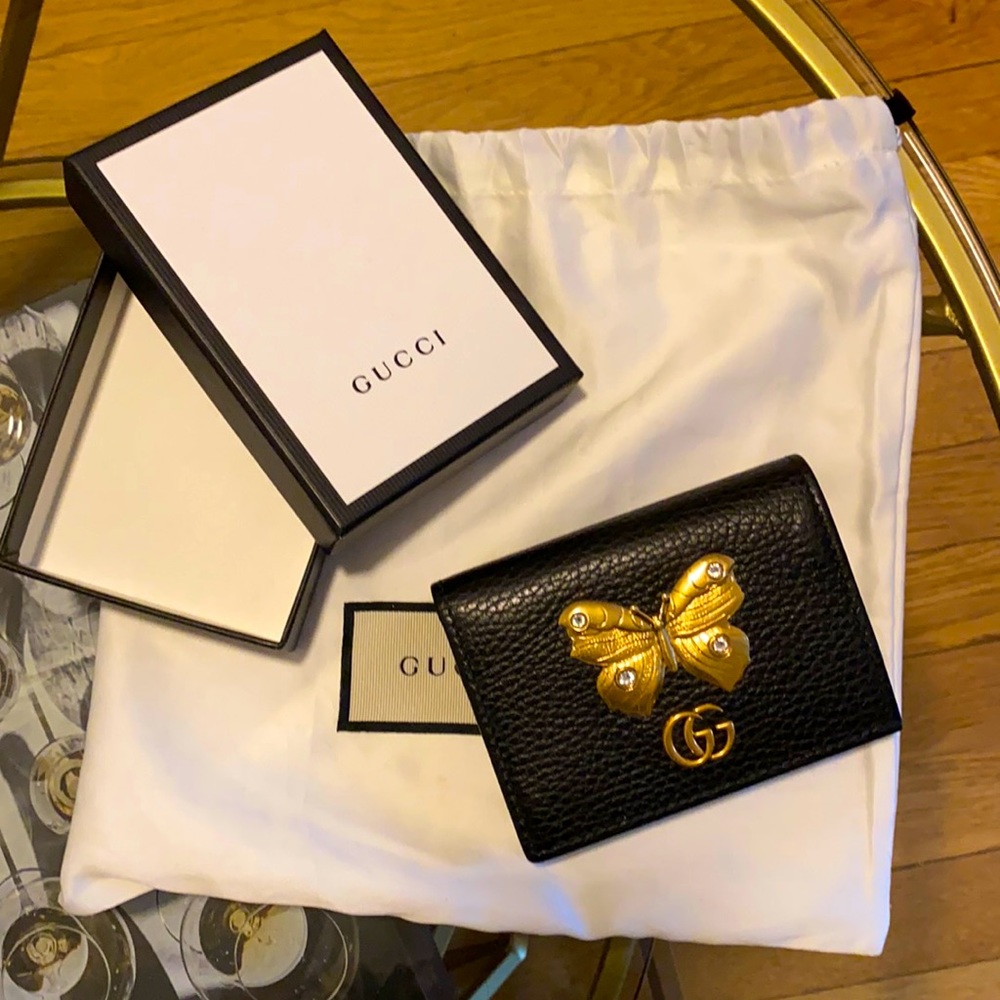 Gucci Marmot Butterfly Wallet **LIKE NEW** w/ original box and dustbag